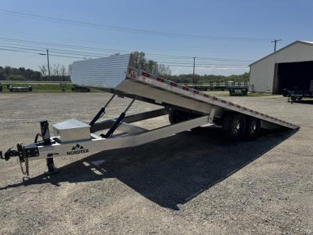 New 2026 Nordtek 102X24 Deckover Trailer 16K GVWR Hyd. Jack w/Remote