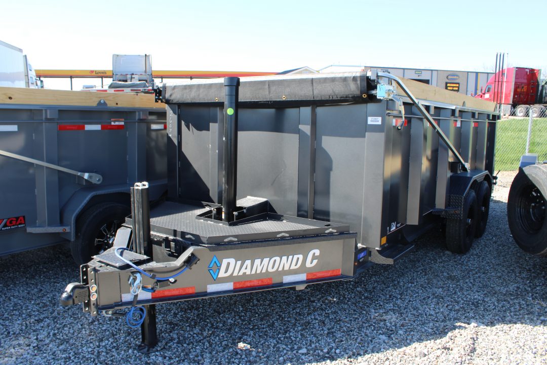 New 2026 Diamond C Trailers 16' 15.5K GVWR STOCK ID 58239 Dump Trailer
