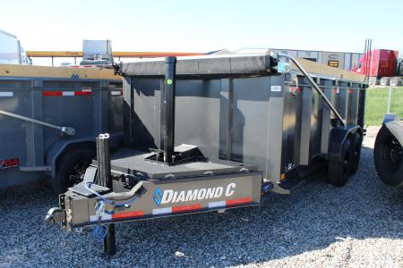 New 2026 Diamond C Trailers 16' 15.5K GVWR STOCK ID 58239 Dump Trailer