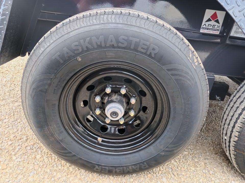 New 2026 Iron Bull 83 x 14 DWB Dump Trailer with 2) 7K GVWR Straight Axles and 2) Fwd. Adj. Electric Brakes, Slide-In Aluminum Ramps