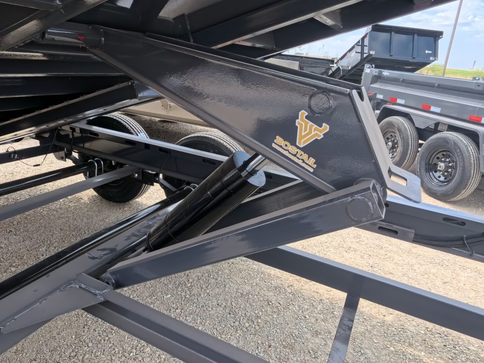 New 2026 Iron Bull 83 x 14 DWB Dump Trailer with 2) 7K GVWR Straight Axles and 2) Fwd. Adj. Electric Brakes, Slide-In Aluminum Ramps