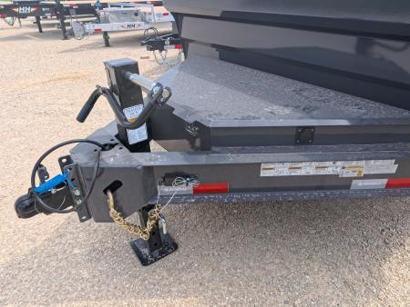 New 2026 Iron Bull 83 x 14 DWB Dump Trailer with 2) 7K GVWR Straight Axles and 2) Fwd. Adj. Electric Brakes, Slide-In Aluminum Ramps
