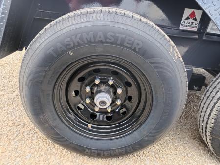 New 2026 Iron Bull 83 x 14 DWB Dump Trailer with 2) 7K GVWR Straight Axles and 2) Fwd. Adj. Electric Brakes, Slide-In Aluminum Ramps