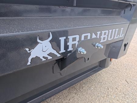 New 2026 Iron Bull 83 x 14 DWB Dump Trailer with 2) 7K GVWR Straight Axles and 2) Fwd. Adj. Electric Brakes, Slide-In Aluminum Ramps