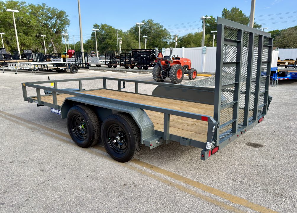 New 2026 Sure-Trac 7x14 Tube Top 7K Utility Trailer