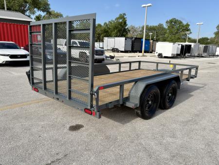 New 2026 Sure-Trac 7x14 Tube Top 7K Utility Trailer