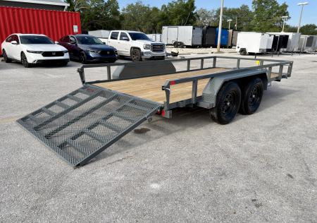 New 2026 Sure-Trac 7x14 Tube Top 7K Utility Trailer