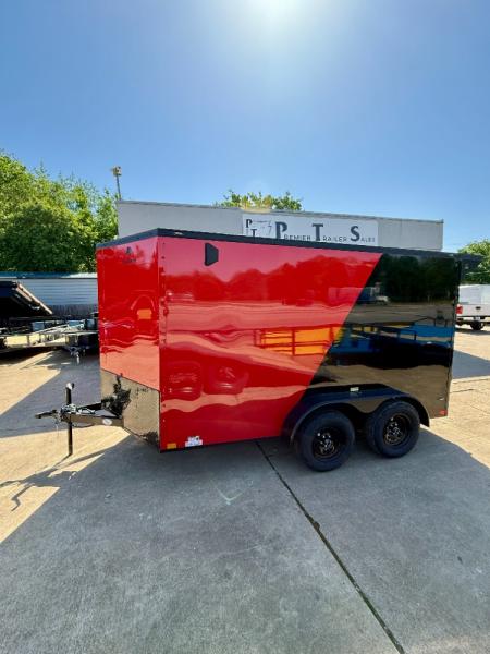 New 2026 Stallion Manufacturing LLC 7' X 12' Tandem Axle Ramp Cargo / Enclosed Trailer