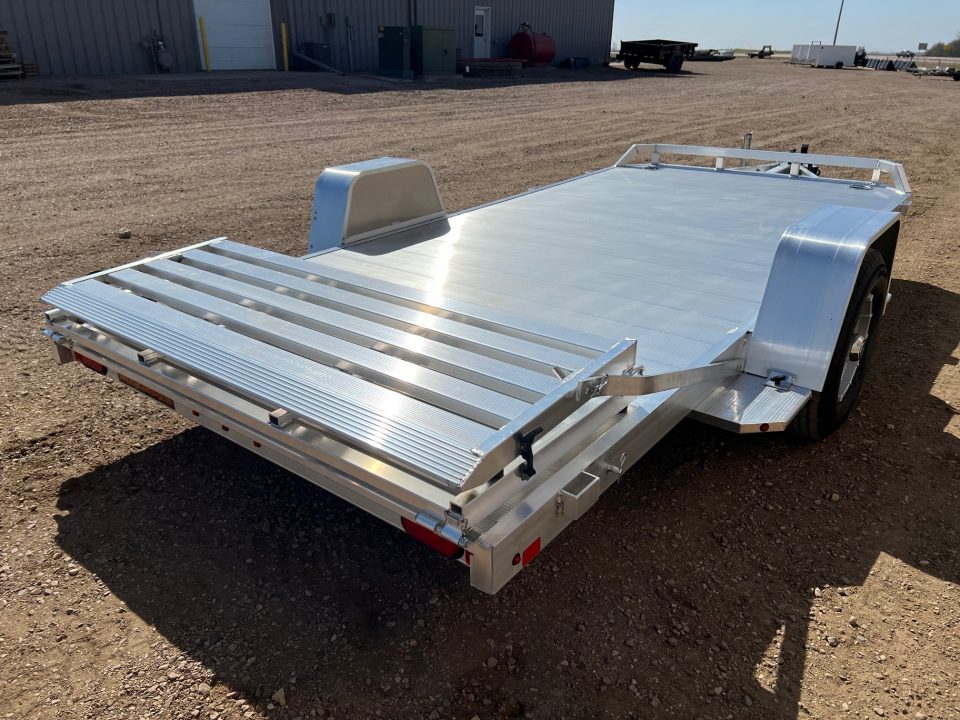 New 2027 Aluma 8214H 5K Axle Aluminum Utility Trailer