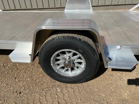 New 2027 Aluma 8214H 5K Axle Aluminum Utility Trailer