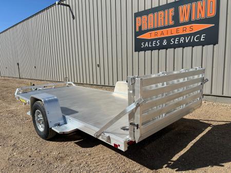 New 2027 Aluma 8214H 5K Axle Aluminum Utility Trailer
