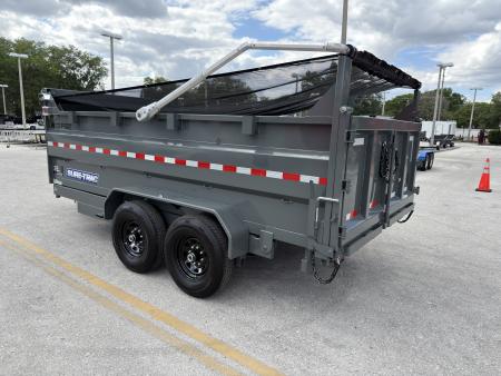 New 2026 Sure-Trac 7x14 HD Low Profile 3' Sided Telescopic 14K Dump Trailer