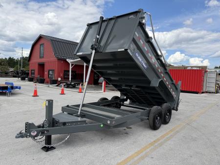 New 2026 Sure-Trac 7x14 HD Low Profile 3' Sided Telescopic 14K Dump Trailer
