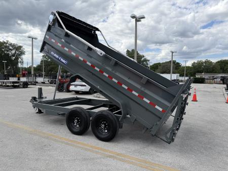 New 2026 Sure-Trac 7x14 HD Low Profile 3' Sided Telescopic 14K Dump Trailer
