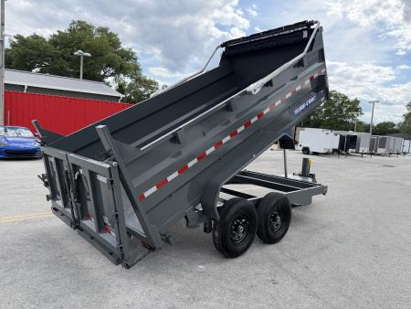 New 2026 Sure-Trac 7x14 HD Low Profile 3' Sided Telescopic 14K Dump Trailer