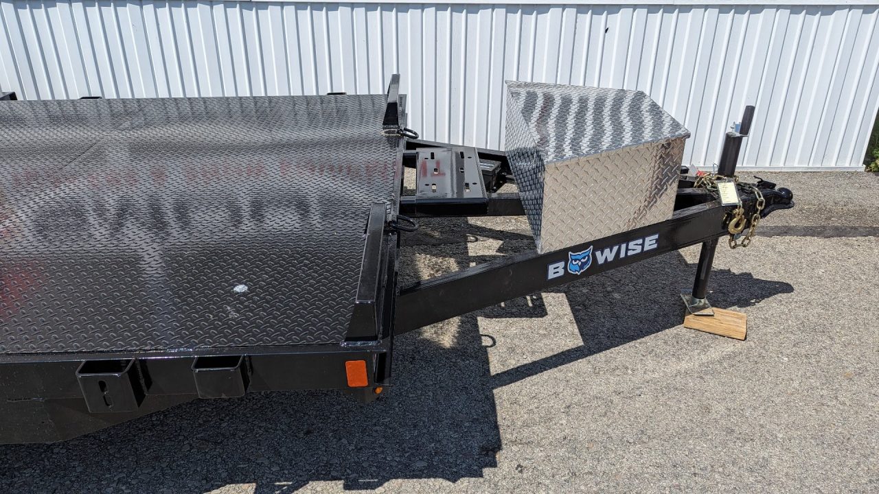 New 2026 BWISE 20' HD Diamond Deck Car Hauler w/ Removable Fenders