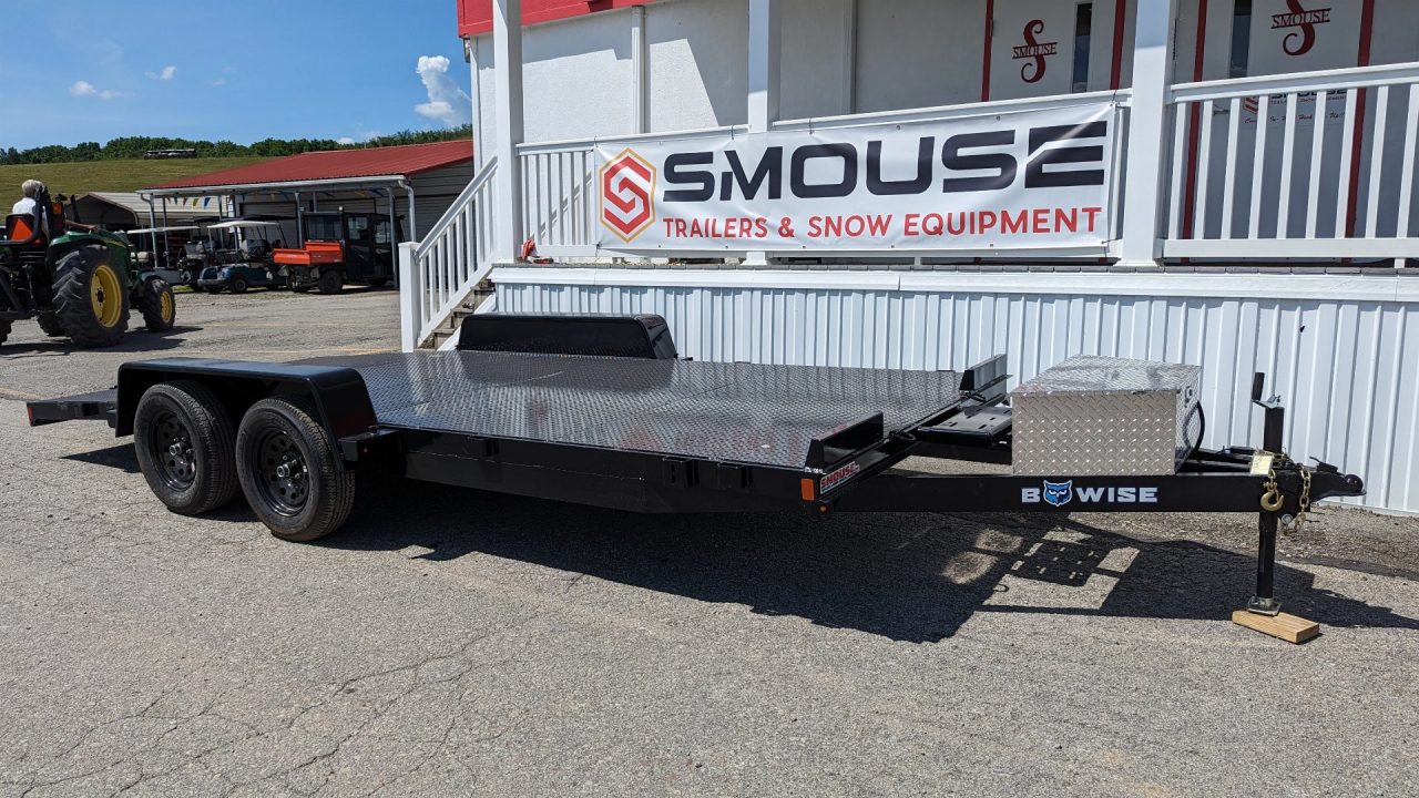 New 2026 BWISE 20' HD Diamond Deck Car Hauler w/ Removable Fenders