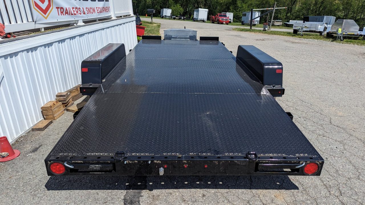 New 2026 BWISE 20' HD Diamond Deck Car Hauler w/ Removable Fenders