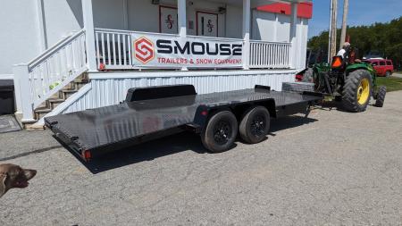 New 2026 BWISE 20' HD Diamond Deck Car Hauler w/ Removable Fenders