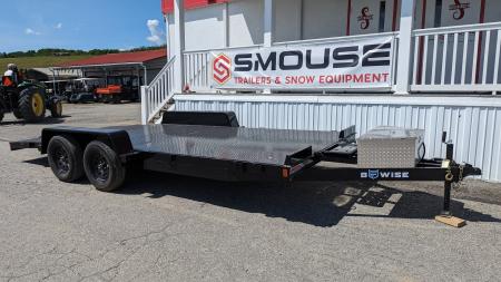 New 2026 BWISE 20' HD Diamond Deck Car Hauler w/ Removable Fenders
