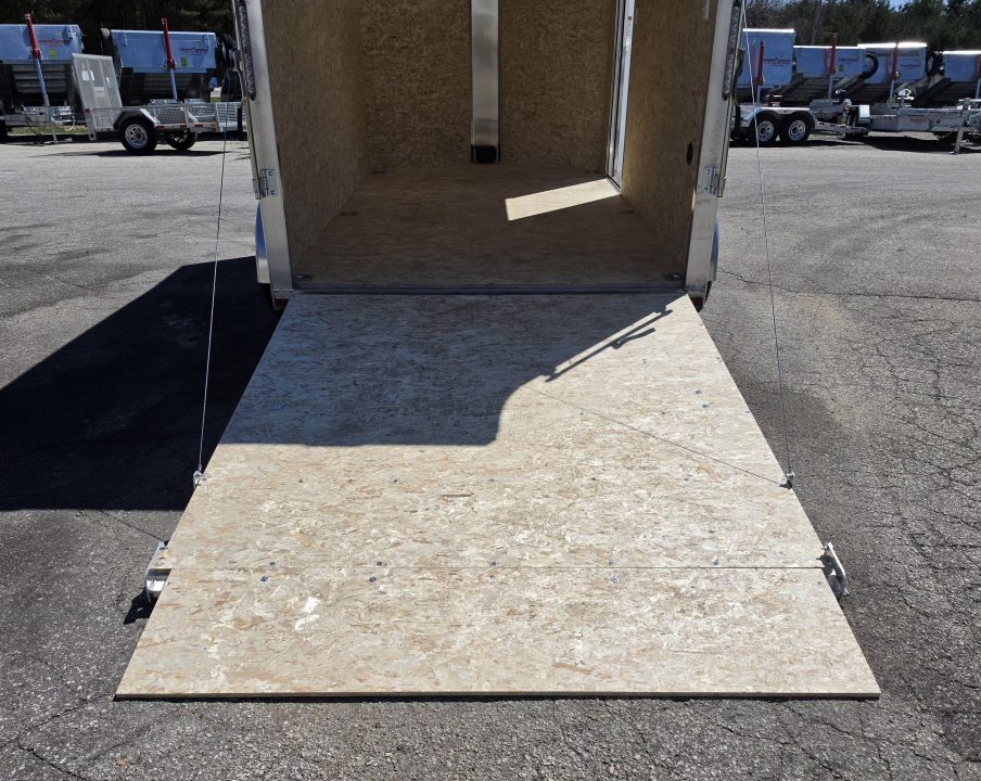 New 7 X 12 CARGO ENCLOSED TANDEM AXLE LIGHTNING ALL ALUMINUM REAR RAMP DOOR 2026