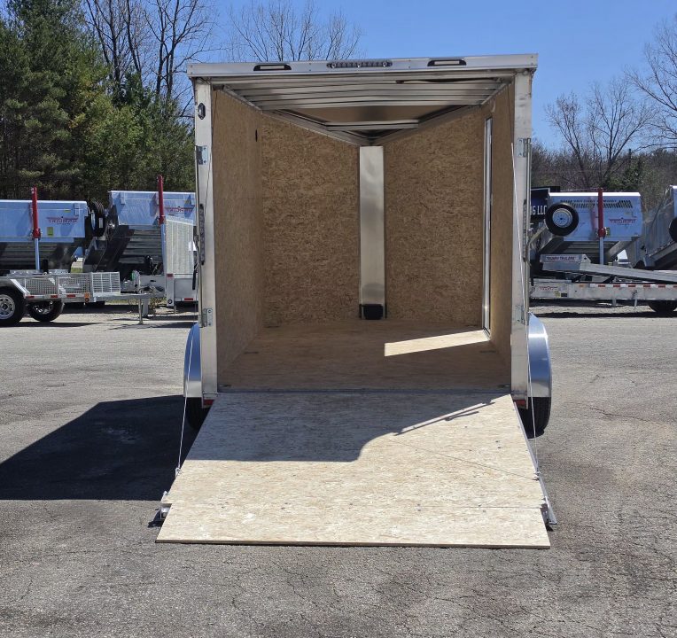 New 7 X 12 CARGO ENCLOSED TANDEM AXLE LIGHTNING ALL ALUMINUM REAR RAMP DOOR 2026