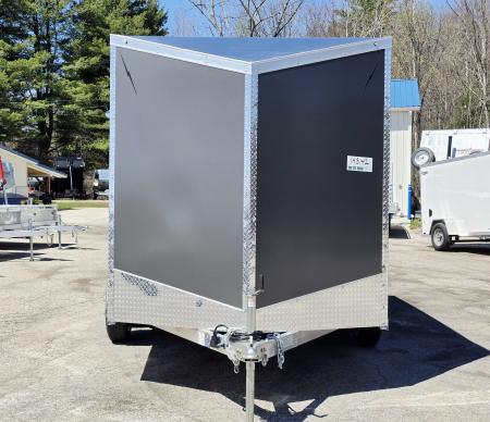 New 7 X 12 CARGO ENCLOSED TANDEM AXLE LIGHTNING ALL ALUMINUM REAR RAMP DOOR 2026