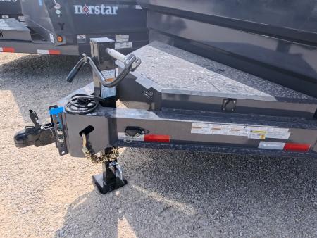 New 2026 Iron Bull 83 x 14 DWB Dump Trailer with 2) 7K GVWR Straight Axles and 2) Fwd. Adj. Electric Brakes, Slide-In Aluminum Ramps