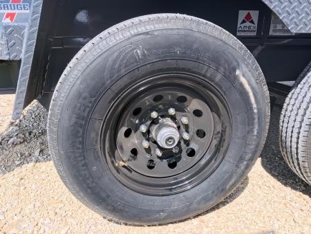 New 2026 Iron Bull 83 x 14 DWB Dump Trailer with 2) 7K GVWR Straight Axles and 2) Fwd. Adj. Electric Brakes, Slide-In Aluminum Ramps