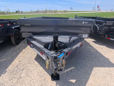 New 2026 Iron Bull 83 x 14 DWB Dump Trailer with 2) 7K GVWR Straight Axles and 2) Fwd. Adj. Electric Brakes, Slide-In Aluminum Ramps