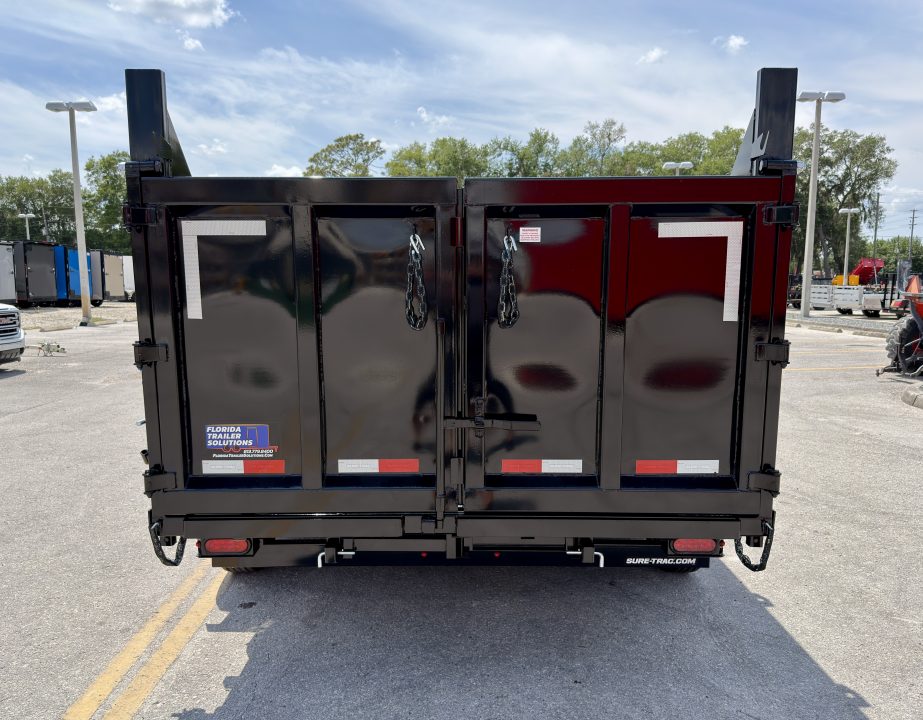 New 2026 Sure-Trac 7x14 HD Low Profile 4' Side Telescopic 16K Dump Trailer