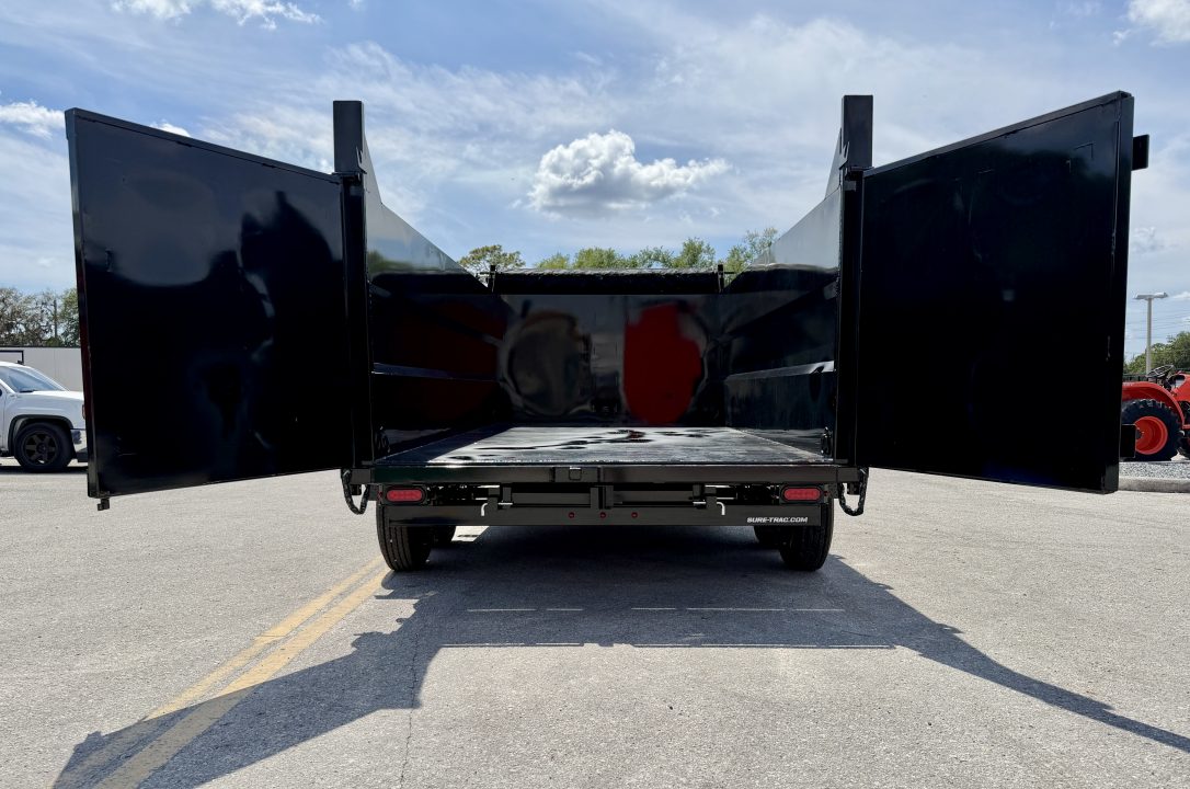 New 2026 Sure-Trac 7x14 HD Low Profile 4' Side Telescopic 16K Dump Trailer