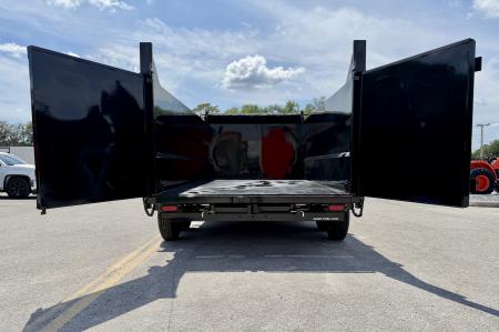 New 2026 Sure-Trac 7x14 HD Low Profile 4' Side Telescopic 16K Dump Trailer