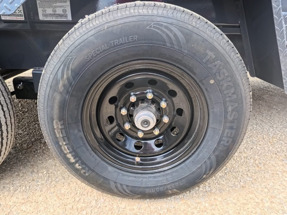 New 2026 Iron Bull 83 x 14 DWB Dump Trailer with 2) 7K GVWR Straight Axles and 2) Fwd. Adj. Electric Brakes, Slide-In Aluminum Ramps