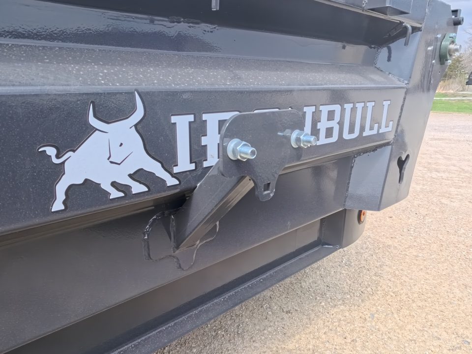 New 2026 Iron Bull 83 x 14 DWB Dump Trailer with 2) 7K GVWR Straight Axles and 2) Fwd. Adj. Electric Brakes, Slide-In Aluminum Ramps
