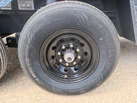 New 2026 Iron Bull 83 x 14 DWB Dump Trailer with 2) 7K GVWR Straight Axles and 2) Fwd. Adj. Electric Brakes, Slide-In Aluminum Ramps