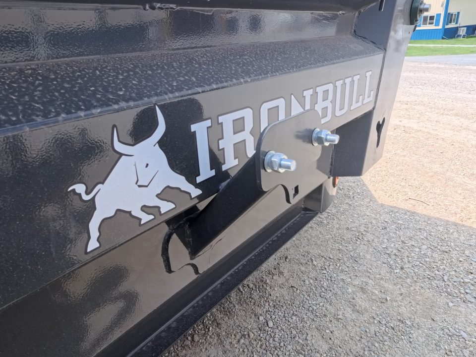 New 2026 Iron Bull 83 x 16 DWB Dump Trailer, Aluminum Ramps, 10 Ply Tires, Elec. Brakes, 2) 7K GVWR Straight Axles