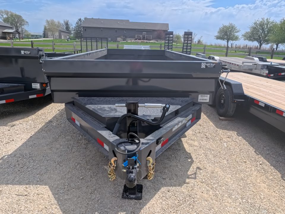 New 2026 Iron Bull 83 x 16 DWB Dump Trailer, Aluminum Ramps, 10 Ply Tires, Elec. Brakes, 2) 7K GVWR Straight Axles