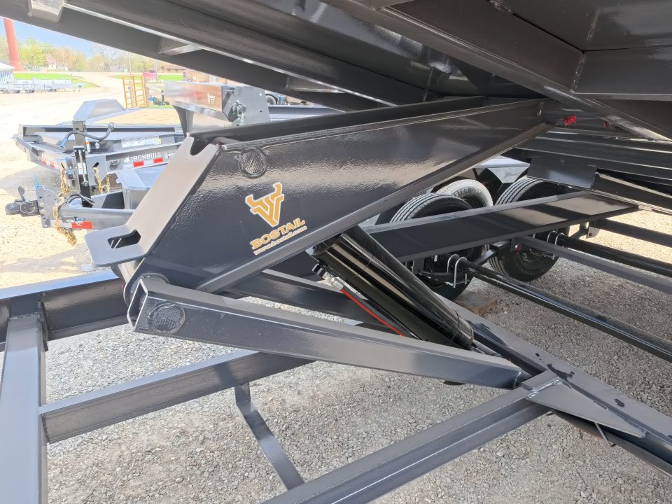 New 2026 Iron Bull 83 x 16 DWB Dump Trailer, Aluminum Ramps, 10 Ply Tires, Elec. Brakes, 2) 7K GVWR Straight Axles