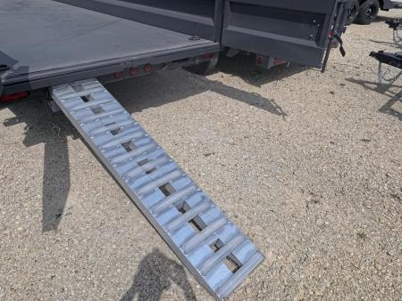 New 2026 Iron Bull 83 x 16 DWB Dump Trailer, Aluminum Ramps, 10 Ply Tires, Elec. Brakes, 2) 7K GVWR Straight Axles