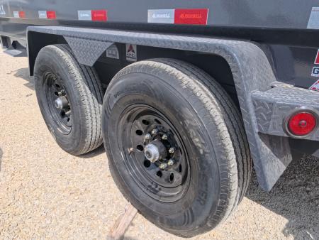 New 2026 Iron Bull 83 x 16 DWB Dump Trailer, Aluminum Ramps, 10 Ply Tires, Elec. Brakes, 2) 7K GVWR Straight Axles