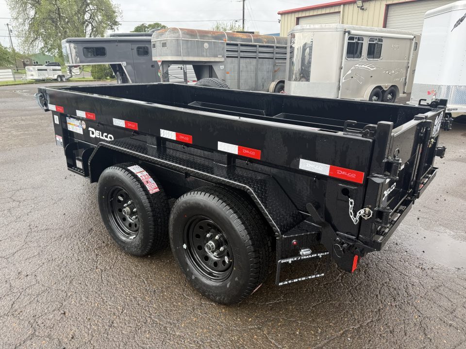New 2026 Delco Trailers D110 5'x10' Dump Trailer-18" Sides-3500# Axles