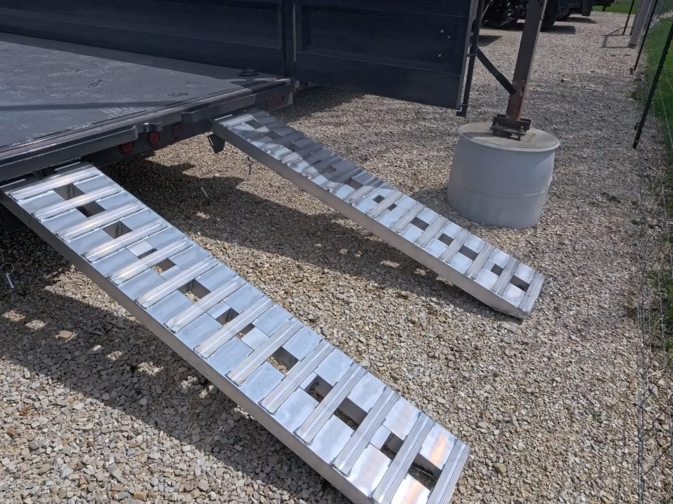 New 2026 Iron Bull 83 x 16 DWB Dump Trailer, Aluminum Ramps, 10 Ply Tires, Elec. Brakes, 2) 7K GVWR Straight Axles