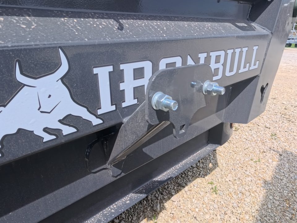 New 2026 Iron Bull 83 x 16 DWB Dump Trailer, Aluminum Ramps, 10 Ply Tires, Elec. Brakes, 2) 7K GVWR Straight Axles