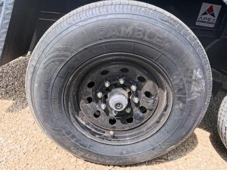 New 2026 Iron Bull 83 x 16 DWB Dump Trailer, Aluminum Ramps, 10 Ply Tires, Elec. Brakes, 2) 7K GVWR Straight Axles