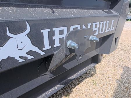 New 2026 Iron Bull 83 x 16 DWB Dump Trailer, Aluminum Ramps, 10 Ply Tires, Elec. Brakes, 2) 7K GVWR Straight Axles