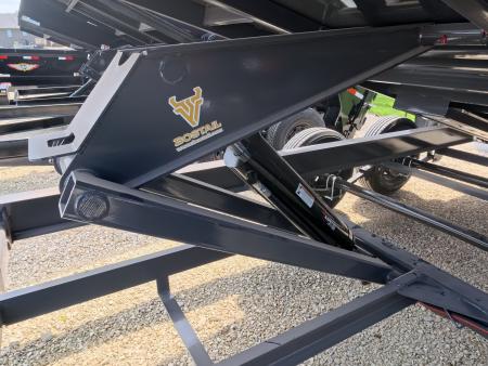 New 2026 Iron Bull 83 x 16 DWB Dump Trailer, Aluminum Ramps, 10 Ply Tires, Elec. Brakes, 2) 7K GVWR Straight Axles