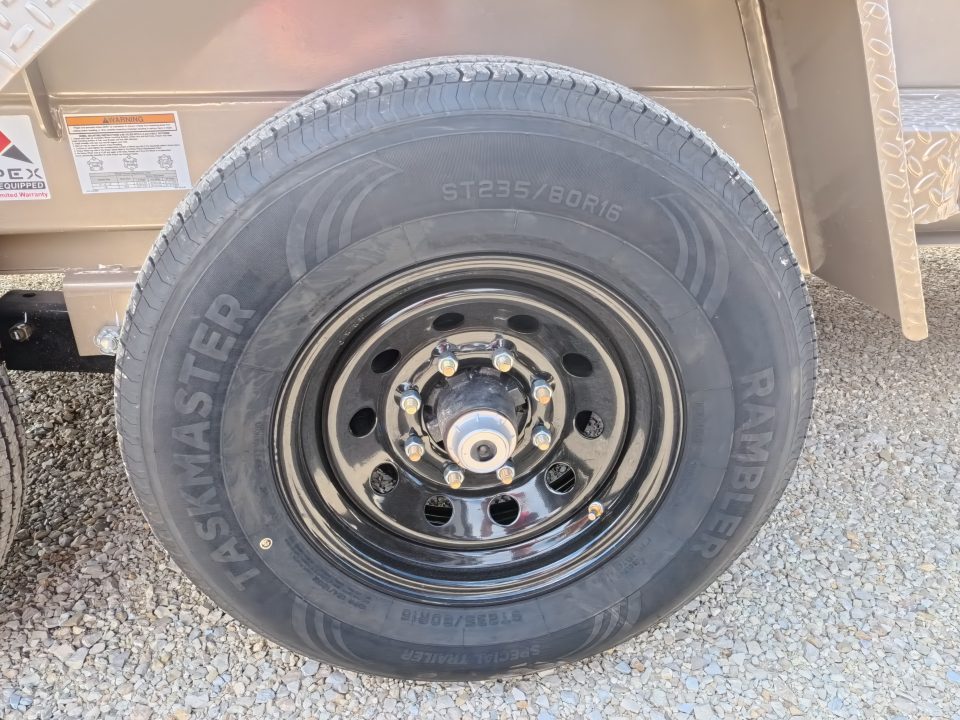 New 2026 Iron Bull 83 x 14 DWB Dump Trailer with 2) 7K GVWR Straight Axles and 2) Fwd. Adj. Electric Brakes, Slide-In Aluminum Ramps