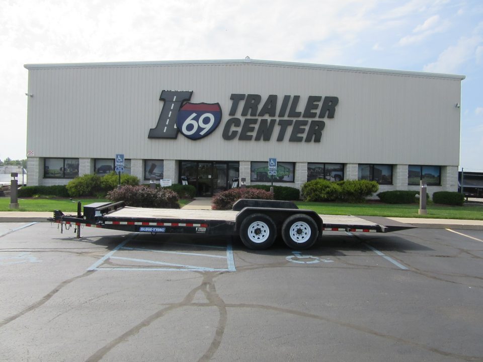 Used 2017 Sure-Trac 7 x 22 ST8222FWTE-B-140 Tilt Trailer 14K