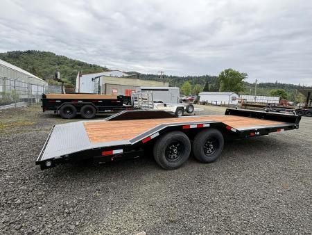 New CAR HAULER 2026 VERSATILE HD720 7X20 ROCK CRAWLER DRIVE OVER FENDERS DOVETAIL 10,000 GVWR TRAILER BLACK